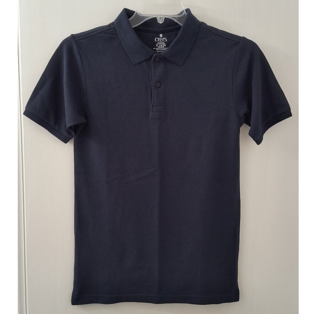 NEW - Chaps Youth Boys Navy Polo - Youth Boys Size XL (18/20)